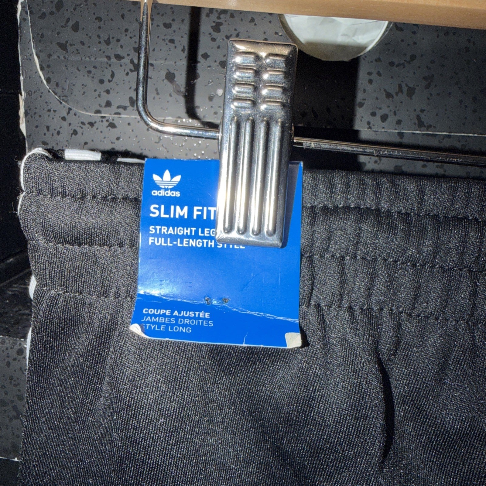 Womens Adidas Slim Fit Originals Sweatpants Black White Small 0217