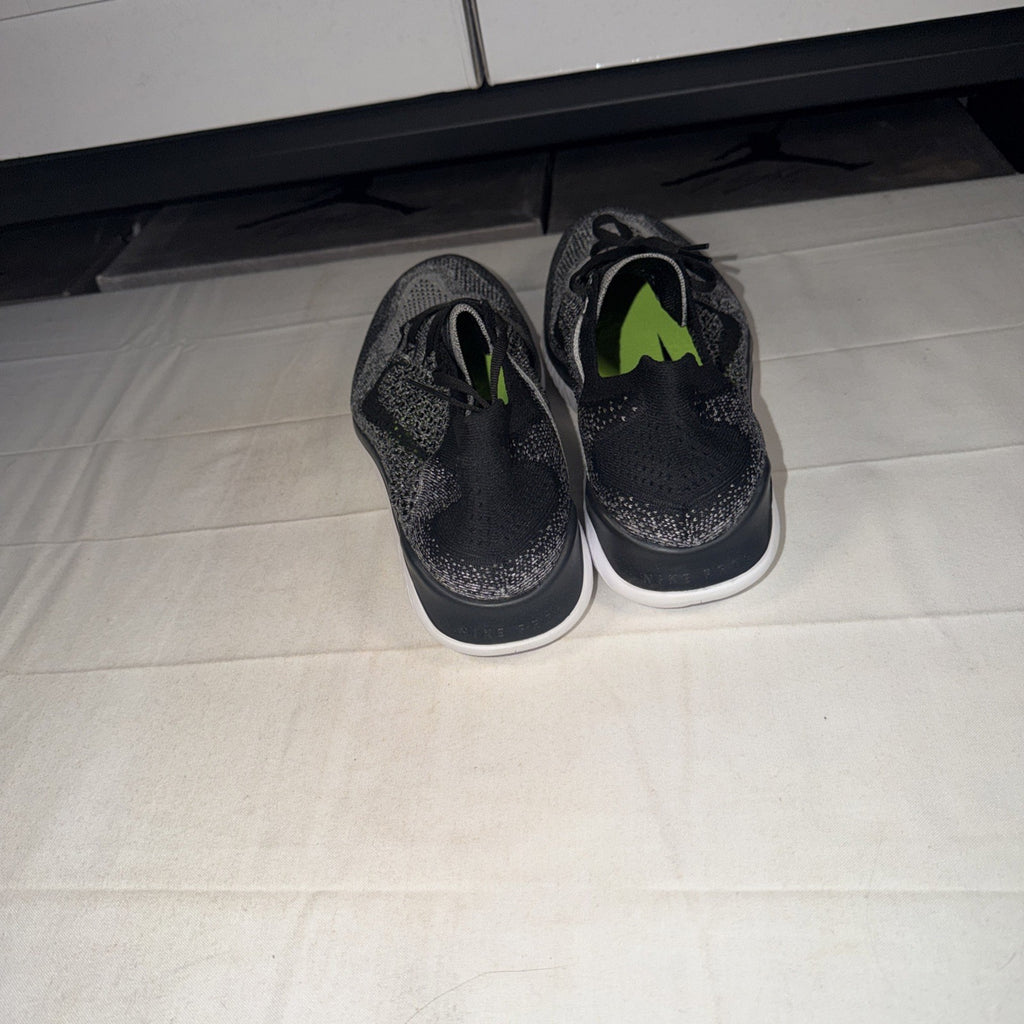 Nike Free RN Flyknit 2018 White Black 942838-101 Size 13