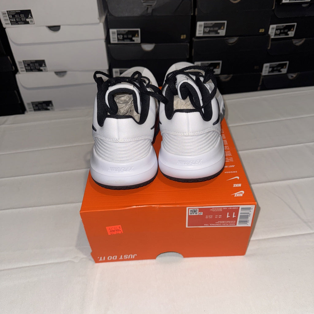 Nike Flex Control TR4 Athletic Shoes White/Black/Dark Grey, CD0197-100 SIZE 11M