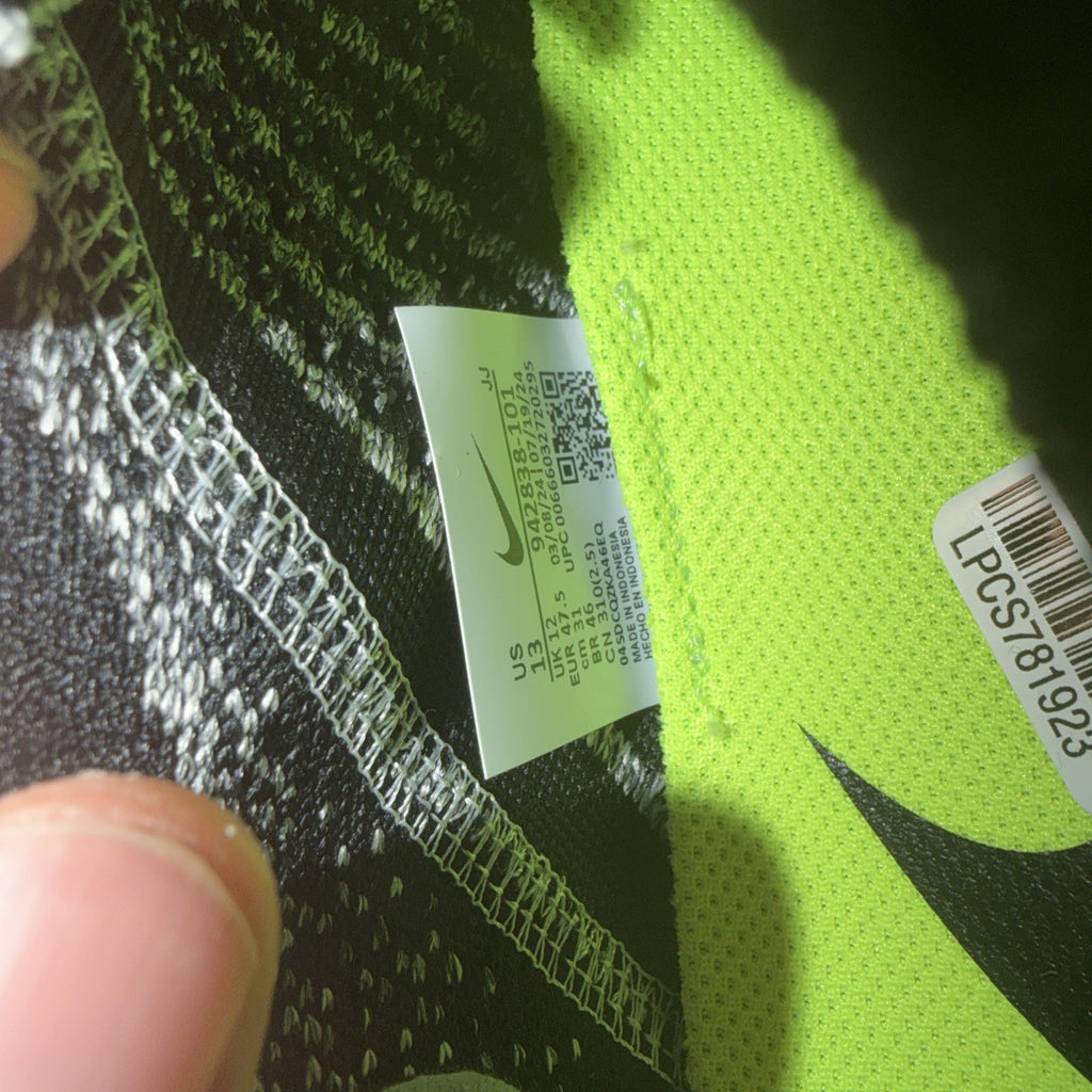 Nike Free RN Flyknit 2018 White Black 942838-101 Size 13