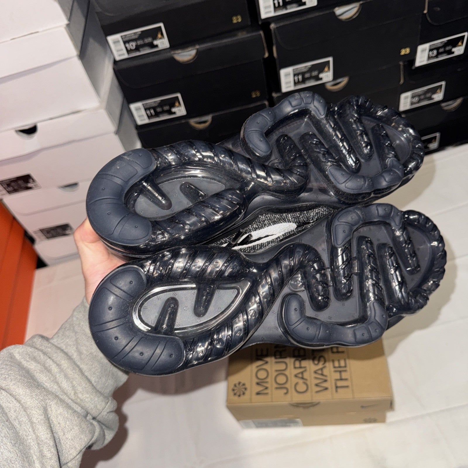 Nike Air VaporMax 2023 Men's Sneakers Black/White, Flyknit, DV1678 001 Size 9