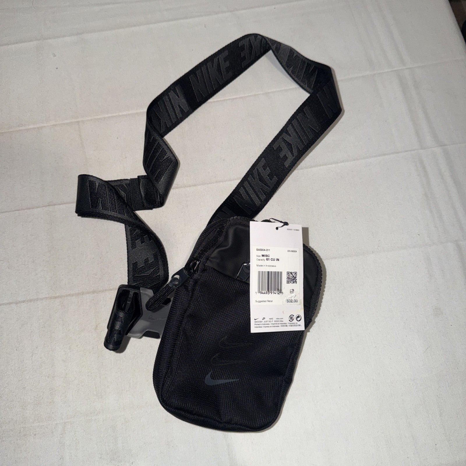 Nike Essentials Hip Waist Bag Casual Sports Fitness Black, BA5904-011 0279-0282