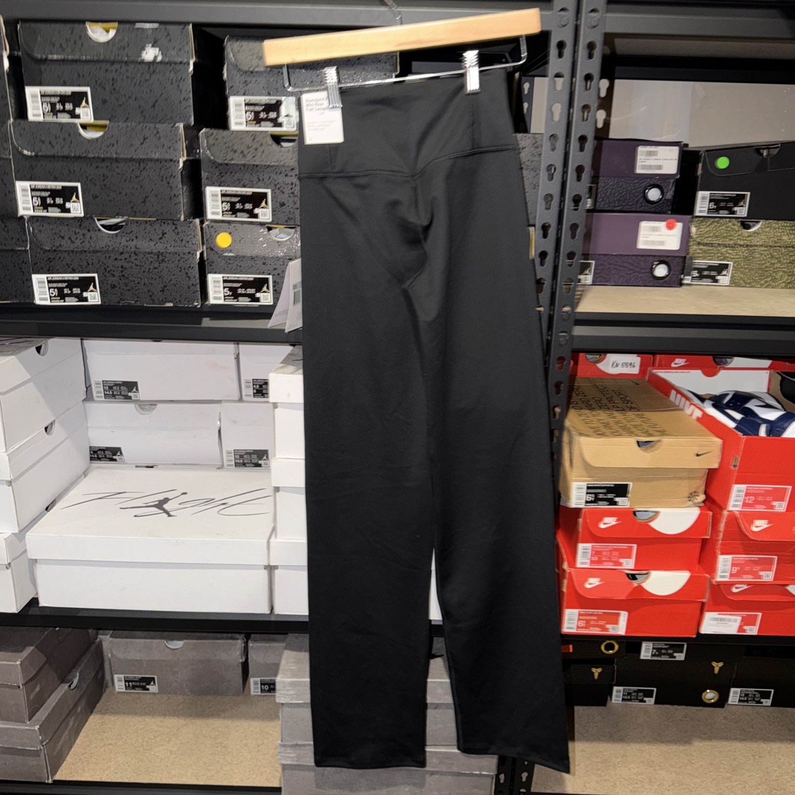 Nike Power Classic Gym Pants Women's Size XS Black Solid Polyester Pull On 0186