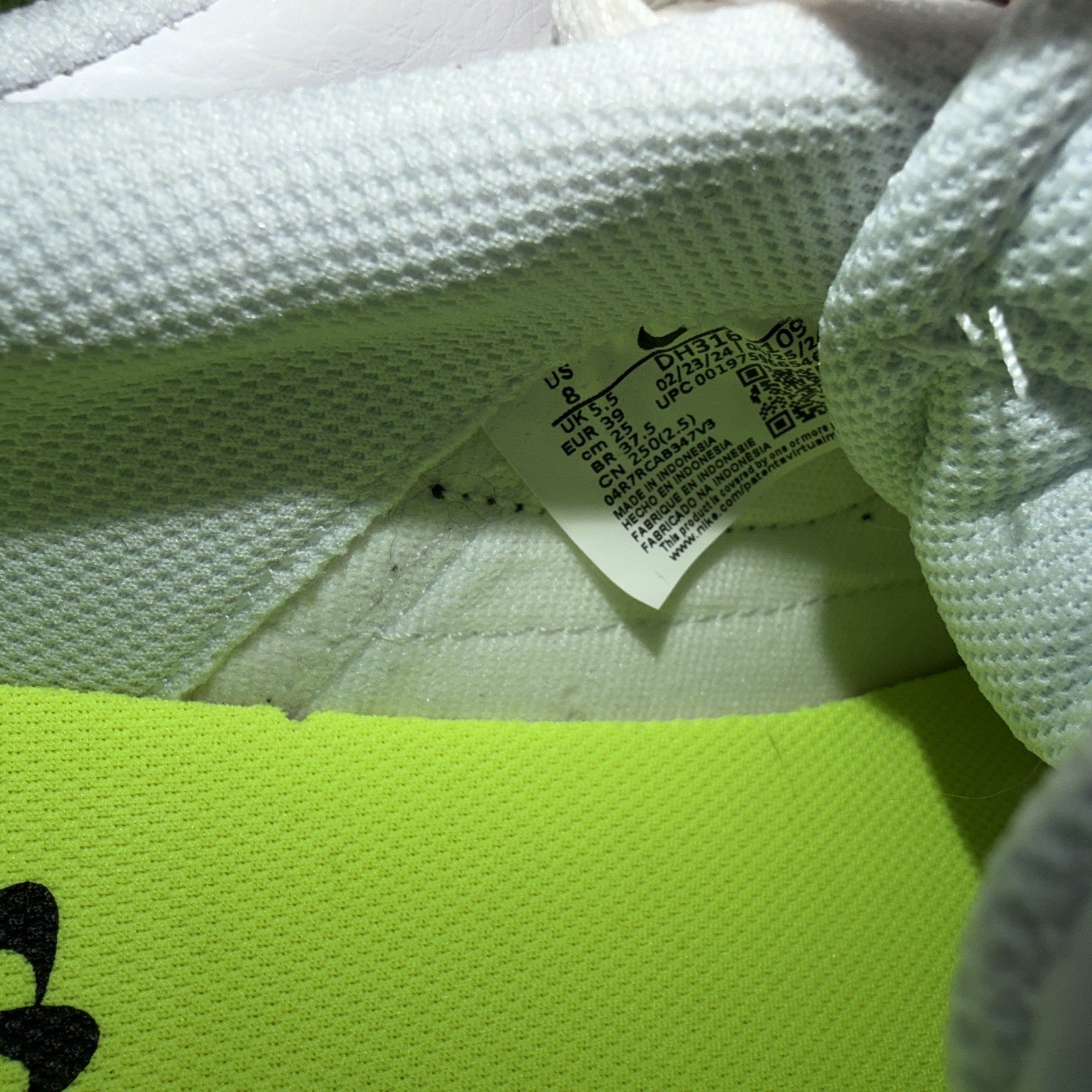 Nike Court Legacy Women's Sneakers White/Anthracite, Size 8, DH3161 109