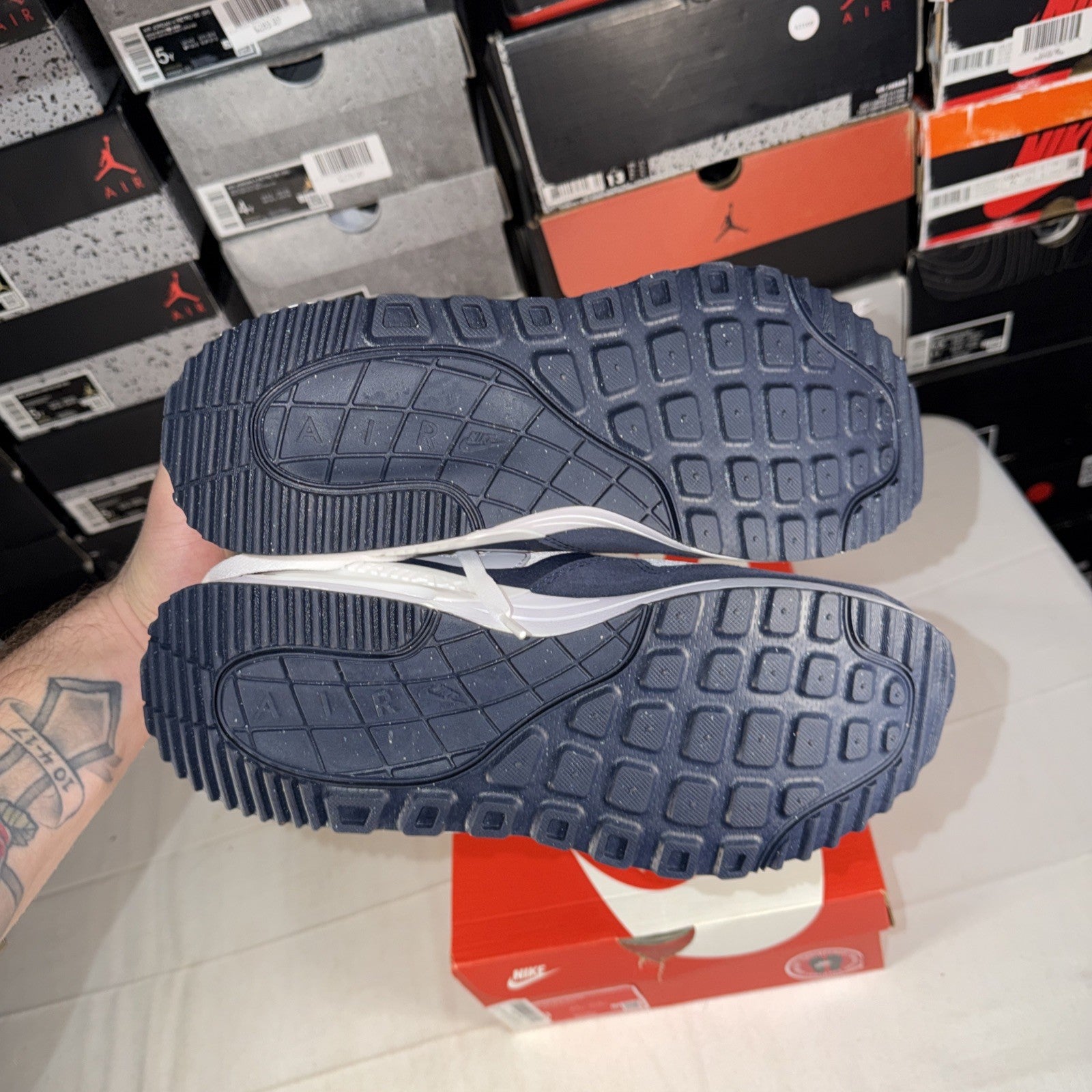 Nike Air Max SYSTM Men's Sneakers White/Grey/Obsidian, Size 9 , DM9537-102