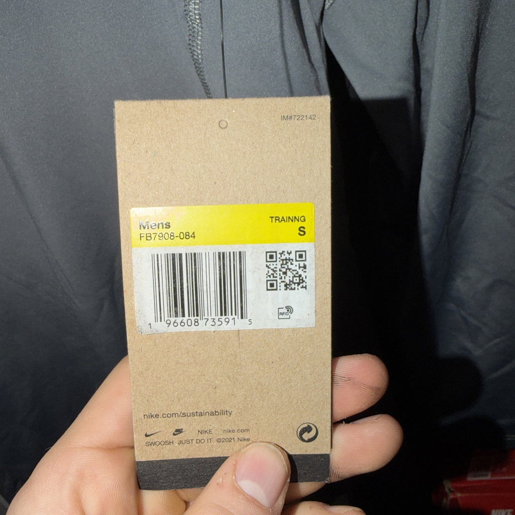 Nike Men's Pro Dri-FIT Warm Mock Neck Long Sleeve Shirt Smoke Grey S 0112