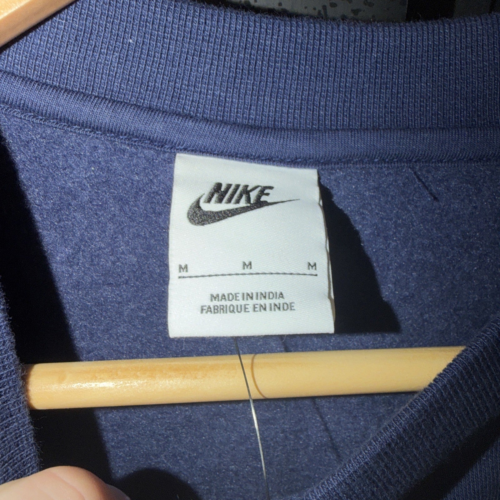 NIKE  Club Fleece Mens Crewneck Sweatshirt BV2662-410 M NAVY 0007-0009