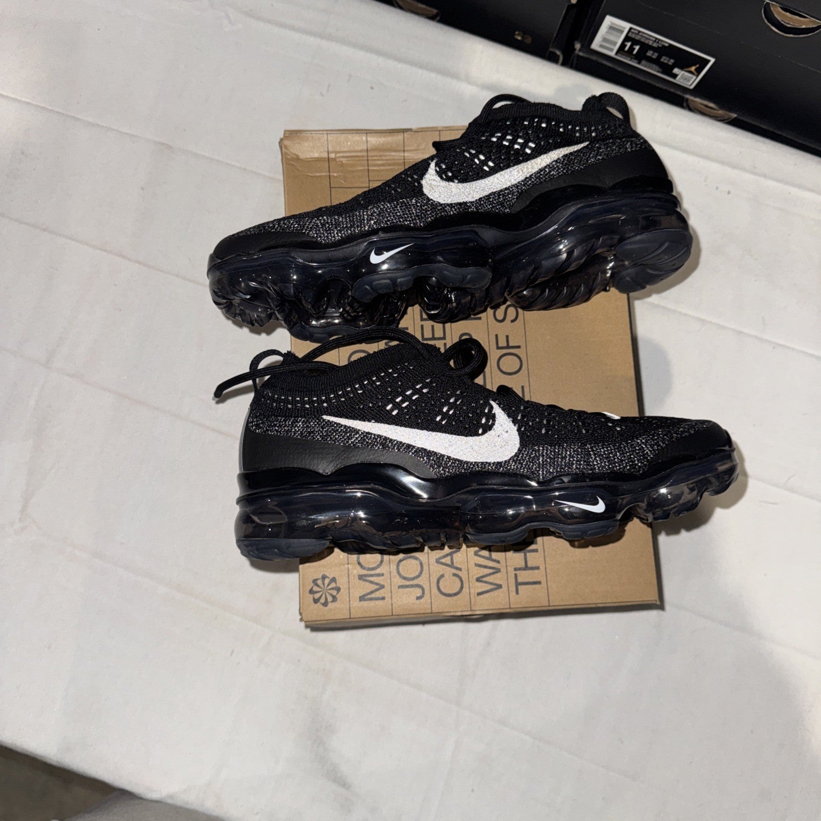 Nike Air VaporMax 2023 Men's Sneakers Black/White, Flyknit, DV1678 001 Size 7